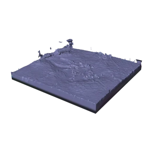 Fossil whale excavation site MPC 678, a 3D model you can turn