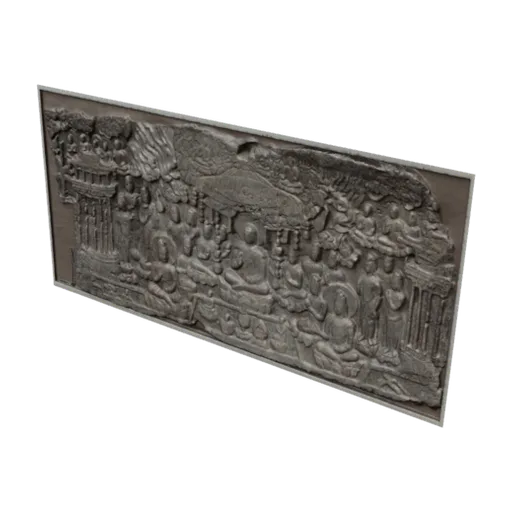 Western Paradise of the Buddha Amitabha, a 3D model you can turn