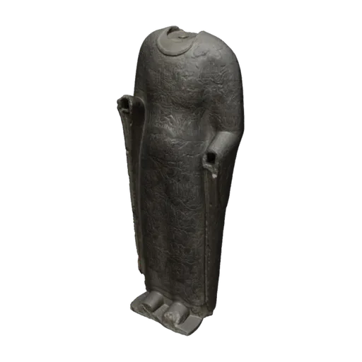 Buddha draped in robes portraying the Realms of Desire, a 3D model you can turn