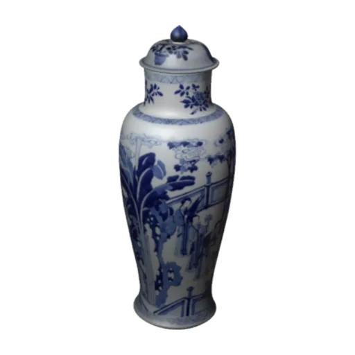 Baluster vase, one of three in a five-piece garniture (F1980.190--194), a 3D model you can turn