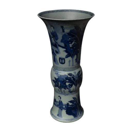 Beaker-shaped vase, from a five-piece garniture, a 3D model you can turn