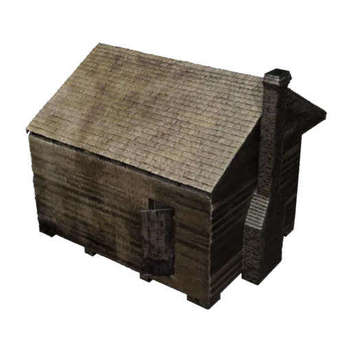 Cabin from Point of Pines Plantation in Charleston County, South Carolina, a 3D model you can turn