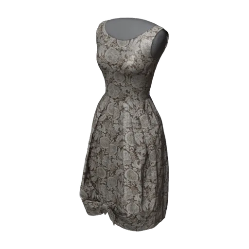 Feedsack Dress, a 3D model you can turn