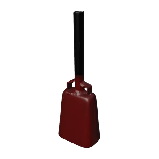 Cowbell instrument, a 3D model you can turn