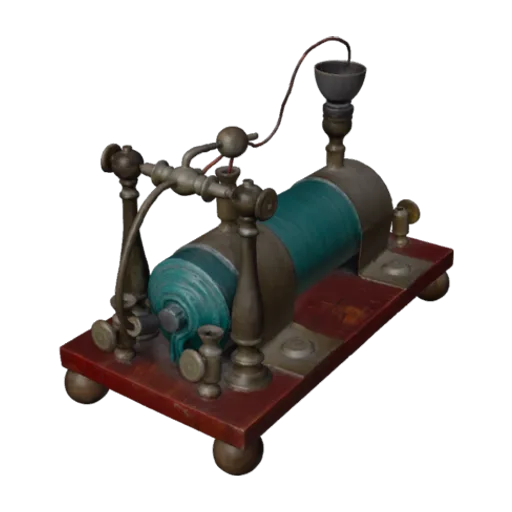patent model, Page induction coil, US #76654, a 3D model you can turn