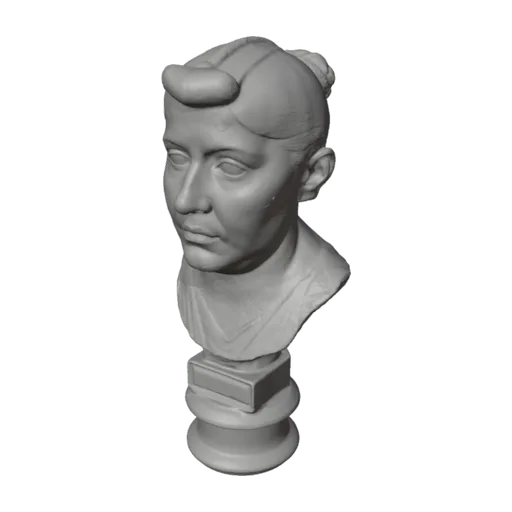 Portrait of an elderly Roman woman, a 3D model you can turn