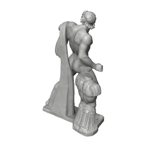 Dioscurus, a reduced copy of the original on the Quirinal, a 3D model you can turn