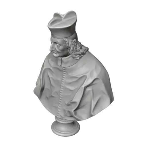 Bust of a Cardinal, a 3D model you can turn