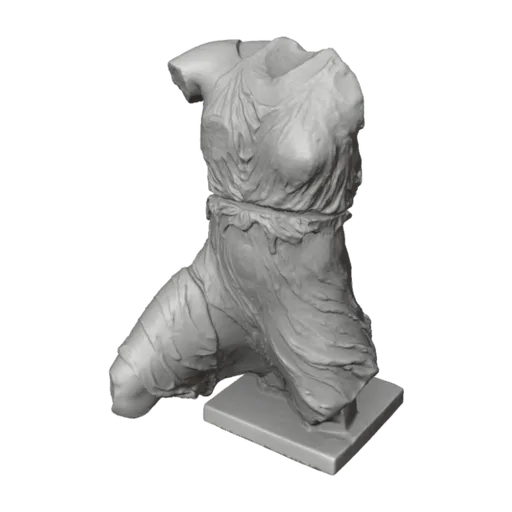 Torso of a woman, Iris, a 3D model you can turn