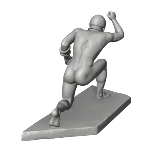 Kneeling archer, a 3D model you can turn