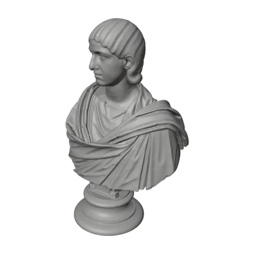 Portrait of Julia Mamaea, mother and co-regent of Alexander Severus, a 3D model you can turn