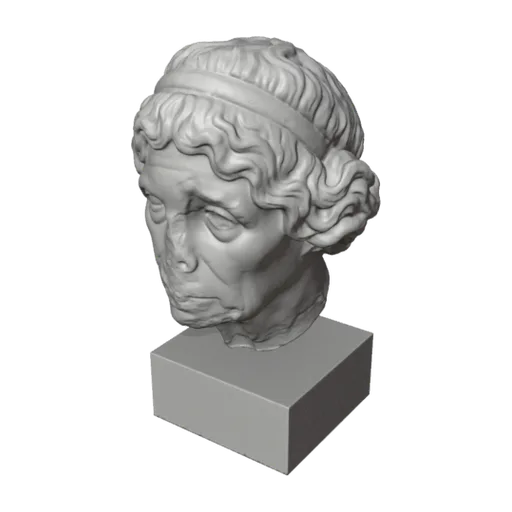 Old woman, Lysimache, a 3D model you can turn
