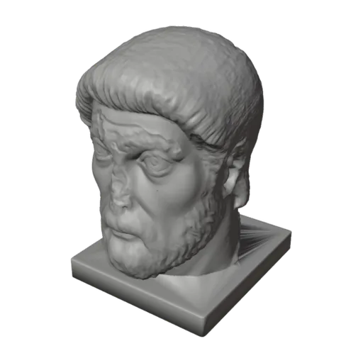 Bearded man, a 3D model you can turn
