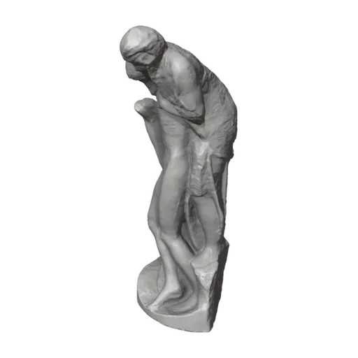 The Virgin Holding the Dead Christ, 'Rondanini Pietà', a 3D model you can turn