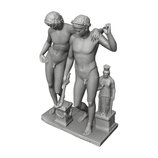 Castor and Pollux, a 3D model you can turn