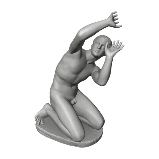 Kneeling Youth - possibly Ilioneus, son of Niobe, a 3D model you can turn