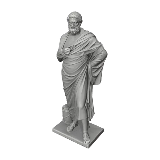 Portrait of the Greek tragedian Sophocles, a 3D model you can turn