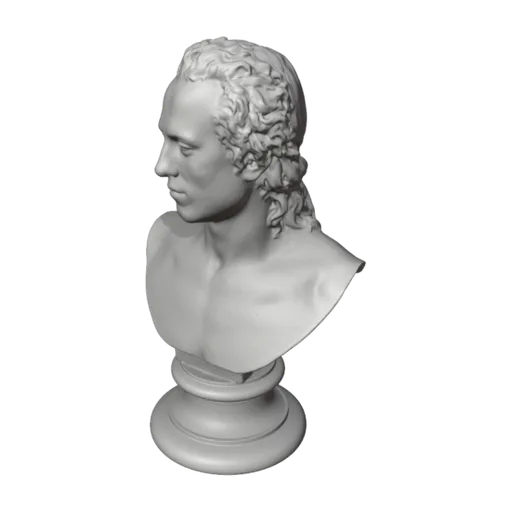 Portrait of Nicolai Abraham Abildgaard, a 3D model you can turn